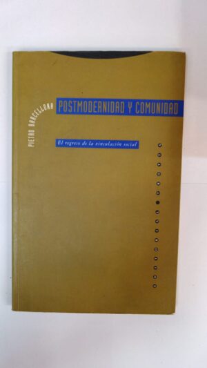 Postmodernidad y comunidad - Pietro Barcellona
