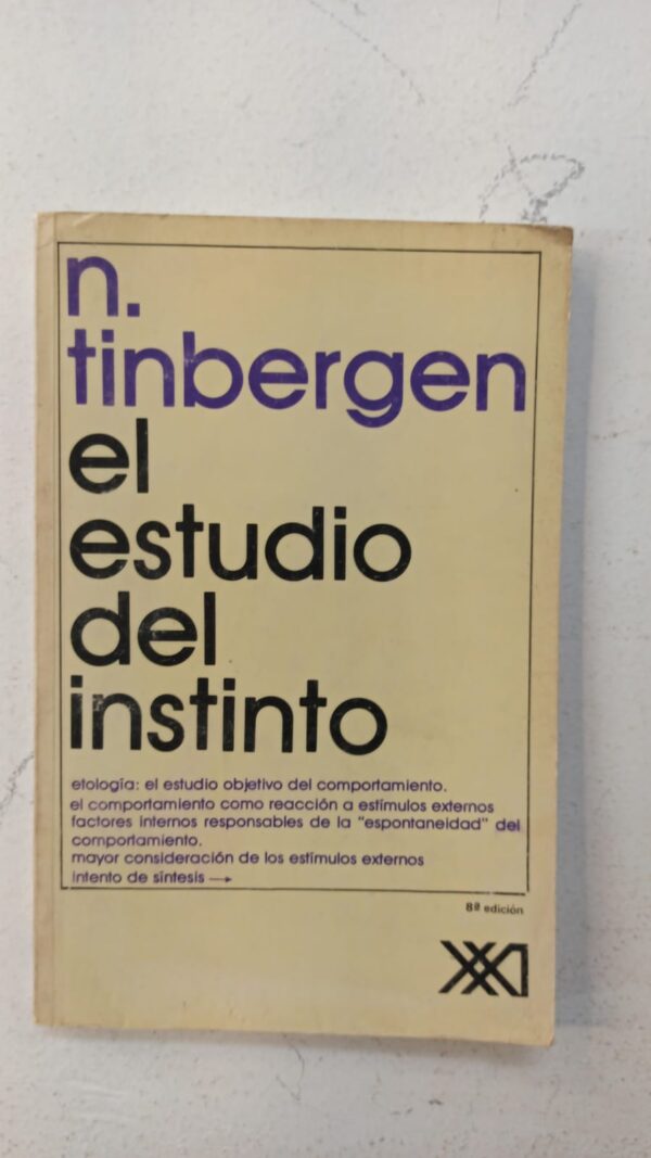 El estudio del instinto – Niko Tinbergen
